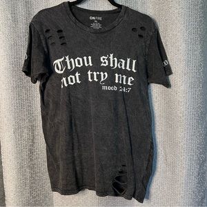 Awesome Distressed Tee! Brand: OnFire 🔥